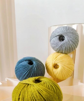 hand-knitted yarn